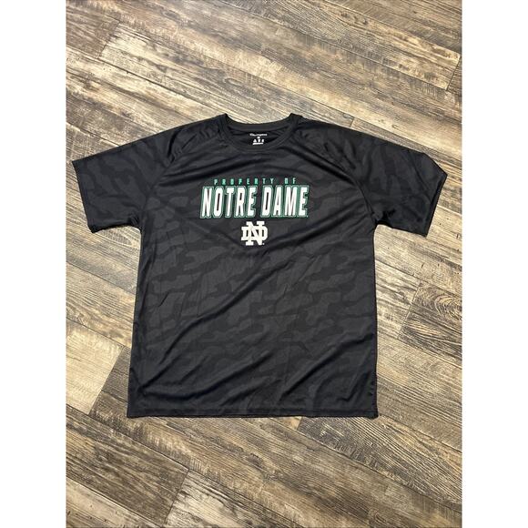 Champion Men’s XL Performance Shirt Top Notre Dame Fighting Irish Blue XL - Picture 1 of 3